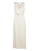 Viravenna Waterfall S/L Maxi Dress-Noos Maxiklänning Festklänning Whit...