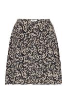 Mschrhian Skirt Aop Kort Kjol Black MSCH Copenhagen