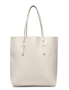 Leather-Effect Shopper Bag Shopper Väska White Mango