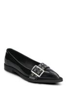 Saso Low Ballerinaskor Ballerinas Black Pavement