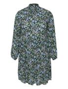 Kcmiana Ami Dress Printed Kort Klänning Blue Kaffe Curve