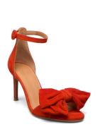 A4704 Sandal Med Klack Red Billi Bi