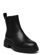 Lauren Ralph Lauren Corinne Burnished Leather Bootie Svart