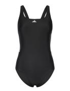 Adidas Performance Adidas Mid 3 Stripes Swimsuit Svart