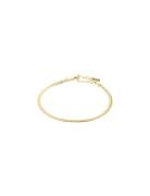 Pilgrim Joanna Recycled Flat Snake Chain Bracelet Guld