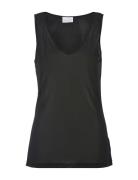 Damella Of Sweden Silk Tank Top Svart