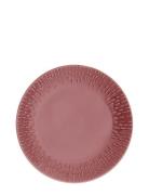 Aida Confetti Dessert Plate W/Relief 1 Pcs Giftbox Burgundy