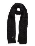 H Ycomb Cable Scarf Accessories Scarves Winter Scarves Black Michael K...