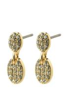 Beat Recycled Crystal Earrings Gold-Plated Örhänge Smycken Gold Pilgri...