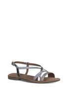 Women Sandals Platta Sandaler Silver Tamaris