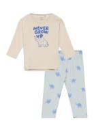 Set Top Leggings Elephant Pyjamas Set Multi/patterned Lindex