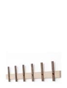 Reces Knagerække, Lys/Mørk Eg Home Furniture Coat Hooks & Racks Brown ...