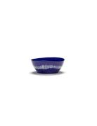 Serax Bowl L Dark Blue-Stripes White Feast By Ottolenghi Set/4 Blå