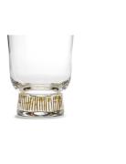 Serax Glass Feast 33 Cl Stripes Gold By Ottolenghi Set/4 Nude