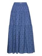 Sunsetll Maxi Skirt Lång Kjol Blue Lollys Laundry