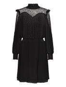 Maudell Midi Dress Knälång Klänning Black Lollys Laundry