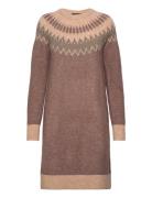 Vero Moda Vmsim Ls Nordic Dress Ga Rep Lcs Brun