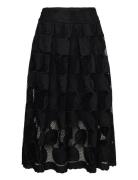 Cmmali-Skirt Knälång Kjol Black Copenhagen Muse