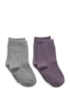 2 Knit Socks Pack Sockor Strumpor Multi/patterned Mango