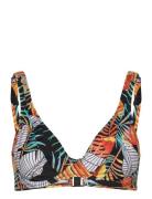 Freya Samba Nights Uw High Apex Bikini Top 36 Ff Multi/patterned