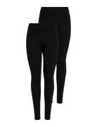 ONLY Onllive Love New Legging 2Pack Noos Svart