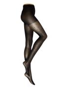 Lindex Tights 30 Den Ao Hearts Svart