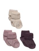 Mp Denmark Ida Glitter Socks - 3-Pack Multi/patterned