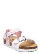 Sl Dolphin Pu Leather Wht-Pink Shoes Summer Shoes Sandals Pink Scholl