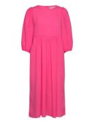 Marion Dress Knälång Klänning Pink Lollys Laundry