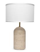 Humble LIVING Flair Travertine Table Lamp Beige