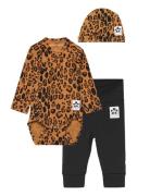 Basic Leopard Baby Kit Sets Sets With Body Multi/patterned Mini Rodini