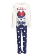 Pyjalong Imprime Pyjamas Set Multi/patterned Minnie Mouse