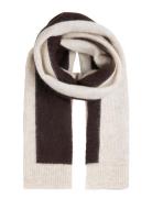 Hertha Knit Scarf Accessories Scarves Winter Scarves Brown Second Fema...