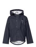 Short Rain Jacket - Vegan Outerwear Rainwear Jackets Blue Knowledge Co...