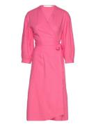 Amosiw Dress Knälång Klänning Pink InWear