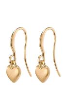 Pilgrim Sophia Heart Pendant Earrings Guld