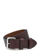Leather Roller Buckle Belt Accessories Belts Classic Belts Brown Polo ...