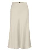 YAS Yaspastella Hw Midi Skirt - Noos Beige