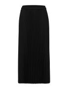 Slfalexis Mw Midi Skirt B Noos Knälång Kjol Black Selected Femme