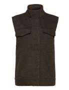 Kenia Waistcoat Vests Knitted Vests Black NORR
