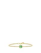Primini Bracelet - Gold/Green Accessories Jewellery Bracelets Chain Br...