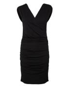 Viscose Dress Kort Klänning Black Rosemunde