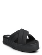 Tommy Hilfiger Tjw Lettering Flatform Sandal Svart