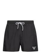 Mens Woven Boxer Badshorts Black Emporio Armani