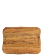 Aida Raw Teak - Skærebræt M Saftrille 1 Stk 45X33X2 Cm Brun