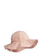 Amelia Stripe Sun Hat Solhatt Pink Liewood