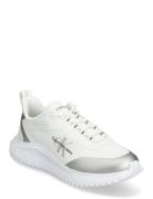 Eva Runner Low Lace Mix Ml Wn Låga Sneakers White Calvin Klein