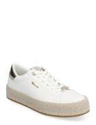 Women Lace-Up Låga Sneakers White Tamaris