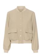 My Essential Wardrobe Meganmw Bomber Jacket Beige