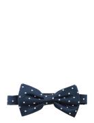 Dots Silk Bow Tie Fluga Navy Portia 1924